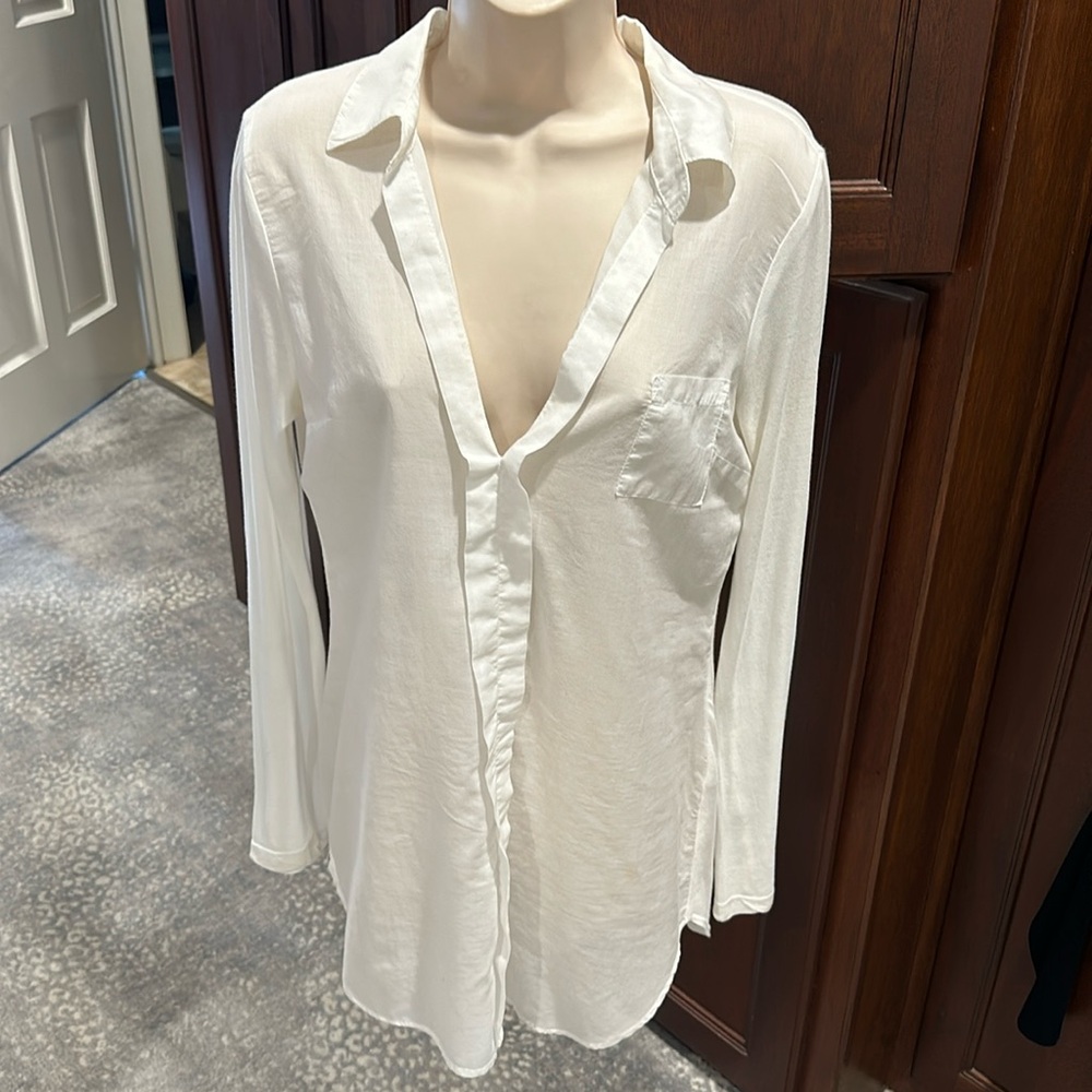 SPLENDID LONG THIN TOP SIZE M WHITE